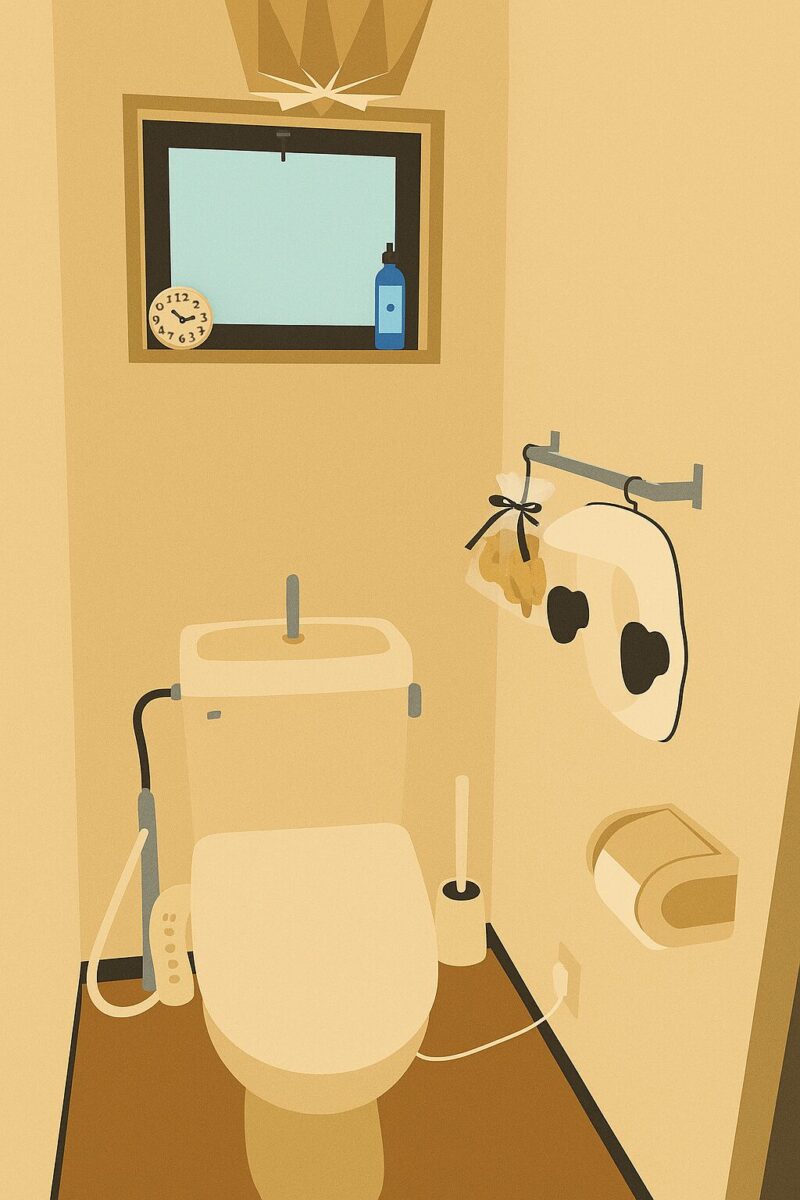 トイレ正面 AIイラスト